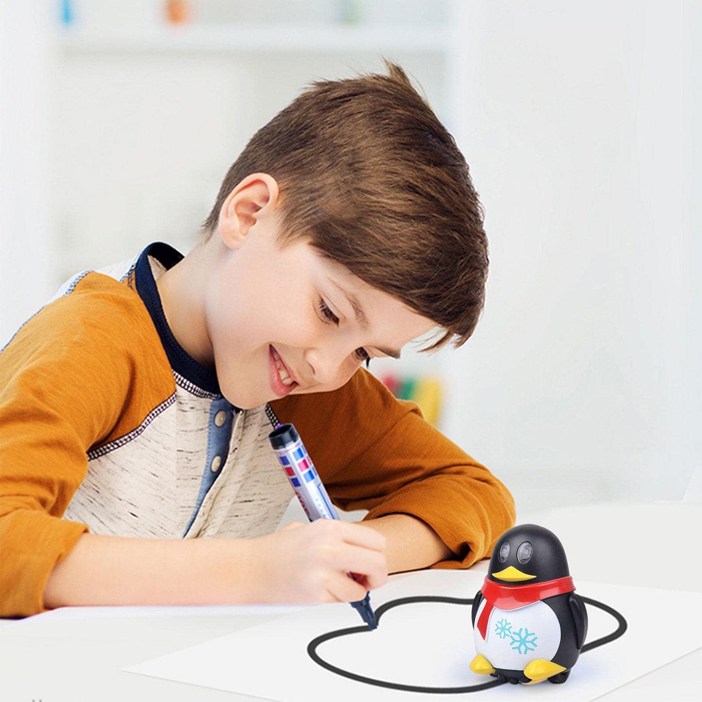 Painting Robot Early Educational Interactive Smart Painting Robot Art Enlightenment Automatic for Children Aged 5 and Above