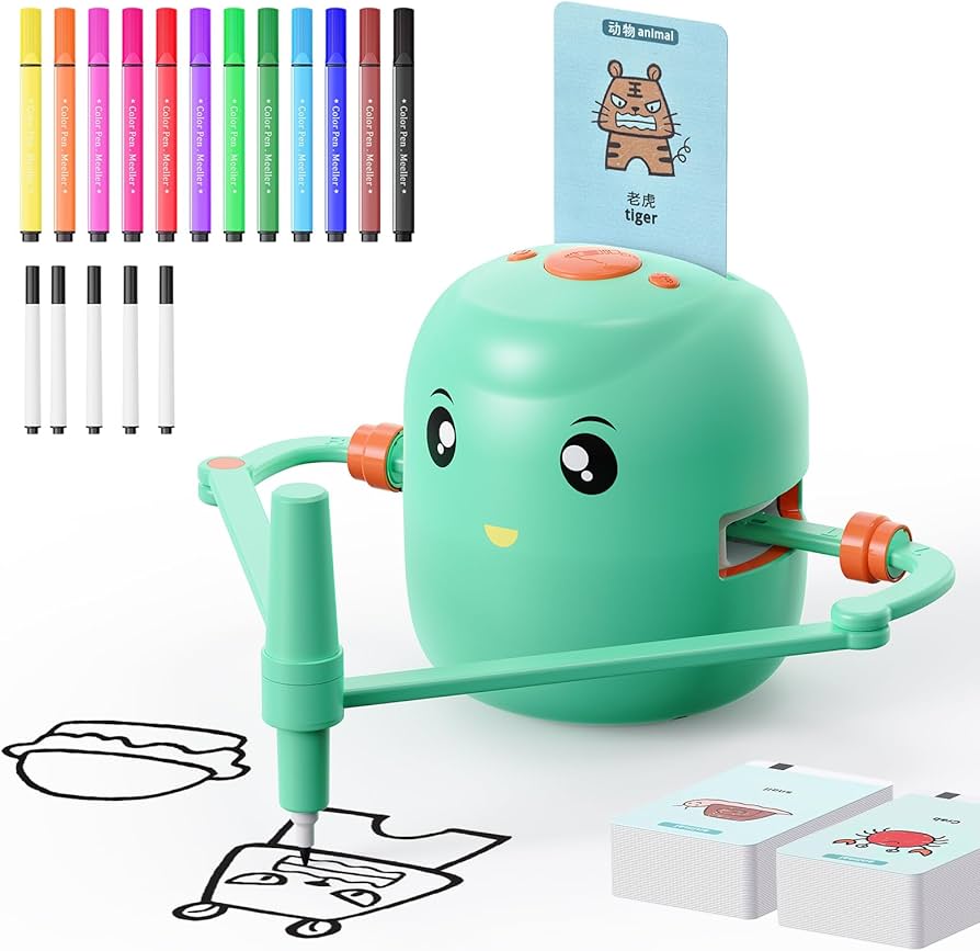 Painting Robot Early Educational Interactive Smart Painting Robot Art Enlightenment Automatic for Children Aged 5 and Above