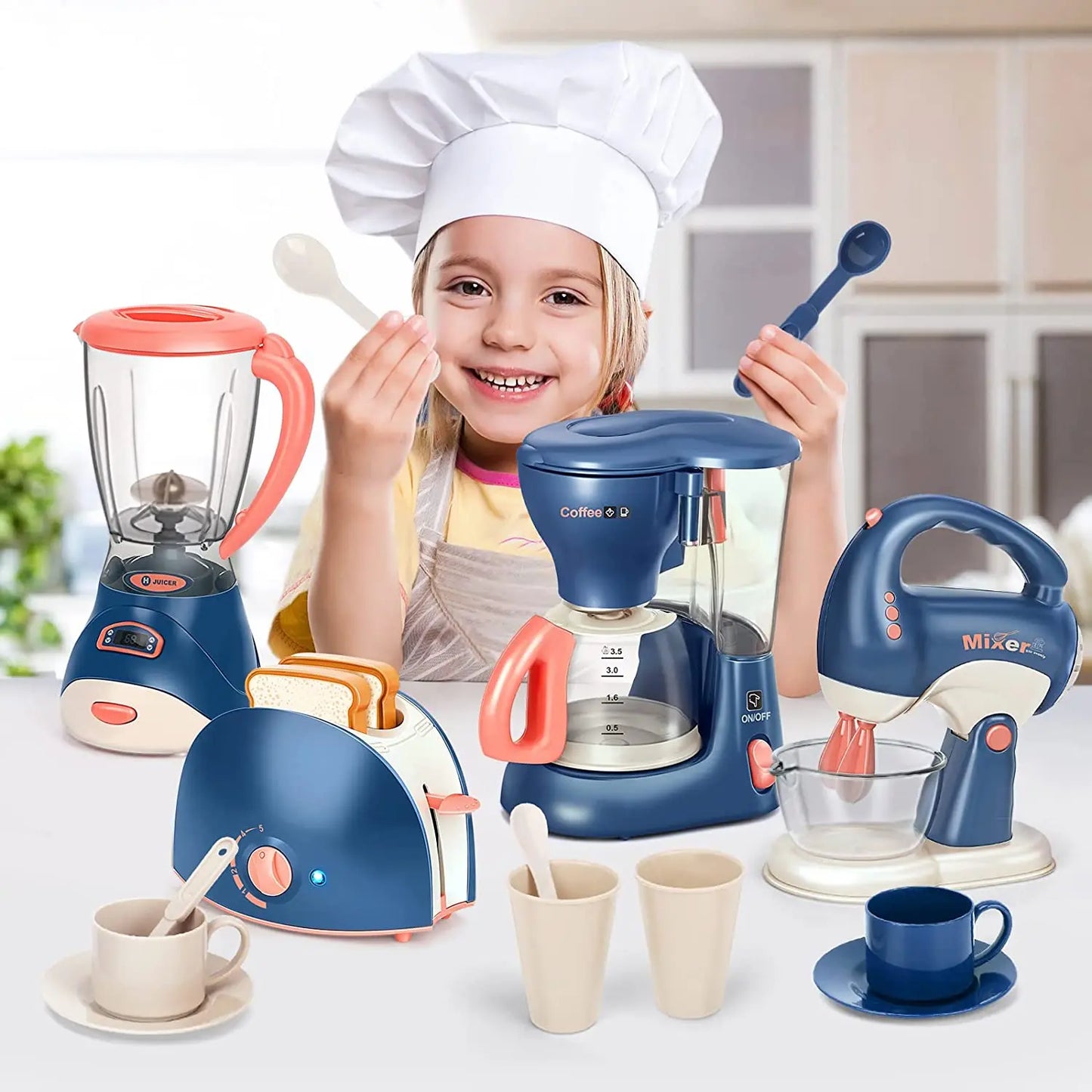 Simulation Kitchen Toys Home Appliances Set Play House Toy Washing Machine Bread Maker Oven Microwave Cooker for Creative Kids