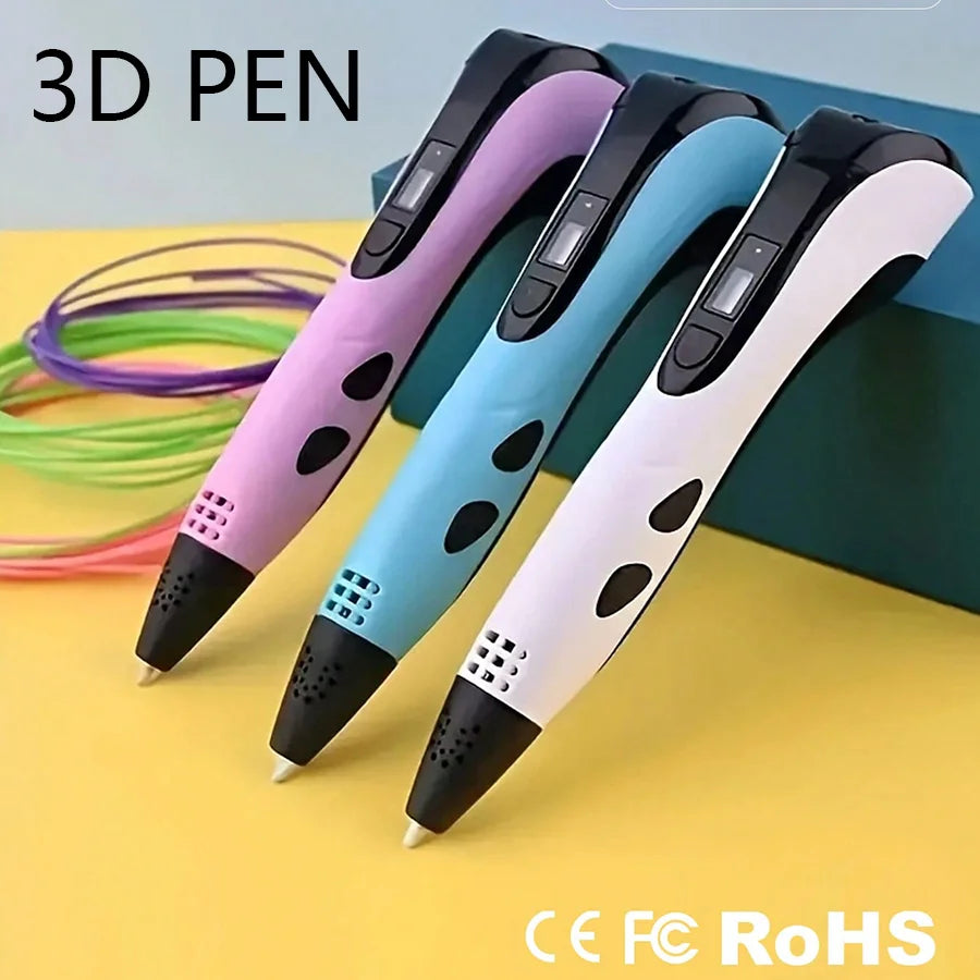 3D Printing Pen 3d Pens,Free 50m PLA Filament 1.75mm, High Quality Pen, Kids Educational Toy