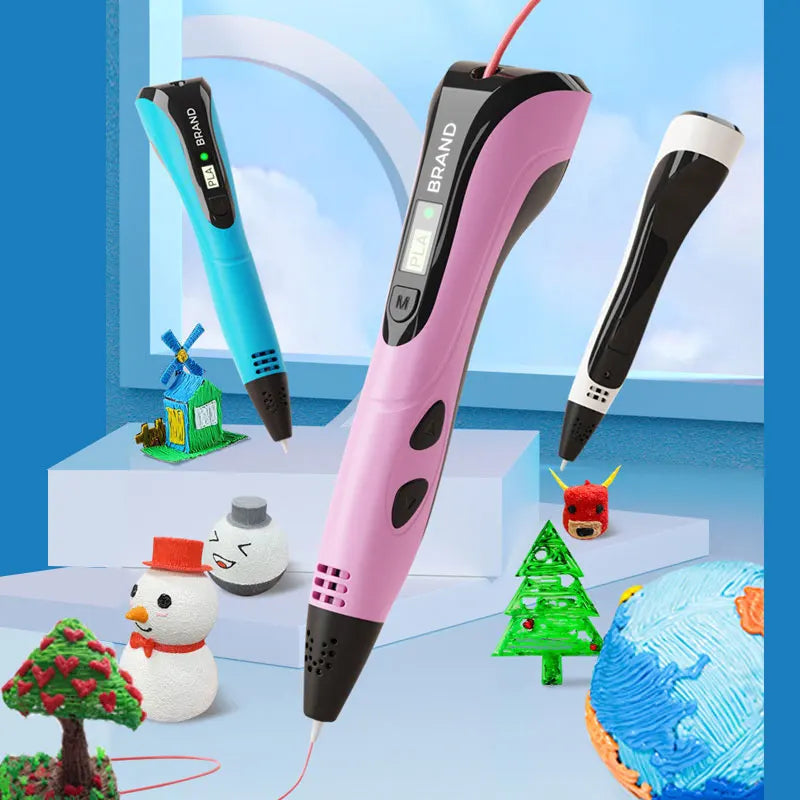 3D Printing Pen 3d Pens,Free 50m PLA Filament 1.75mm, High Quality Pen, Kids Educational Toy