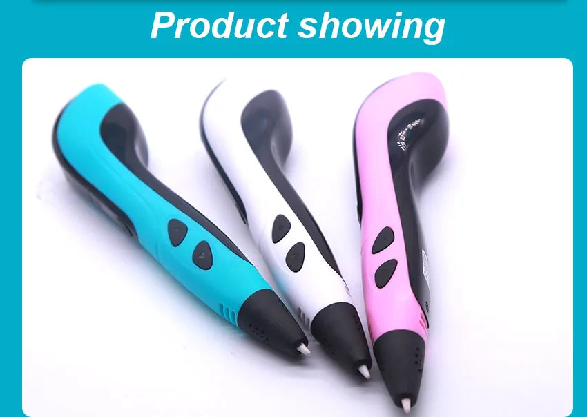 3D Printing Pen 3d Pens,Free 50m PLA Filament 1.75mm, High Quality Pen, Kids Educational Toy