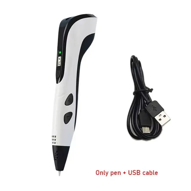 3D Printing Pen 3d Pens,Free 50m PLA Filament 1.75mm, High Quality Pen, Kids Educational Toy