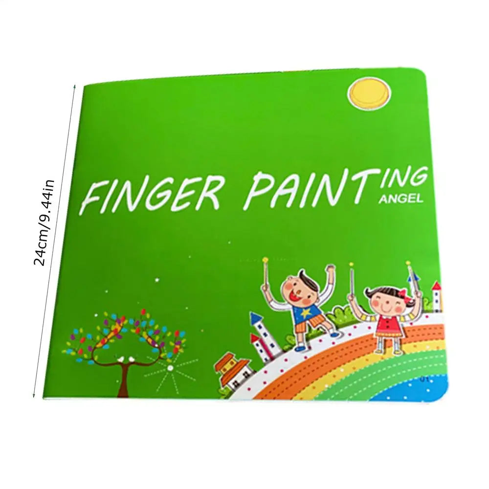 Washable Finger Paint Set Kids Painting Kit And Book Kids Washable Finger Painting Set For Children Kids Ages 4-8 Boys And Girls