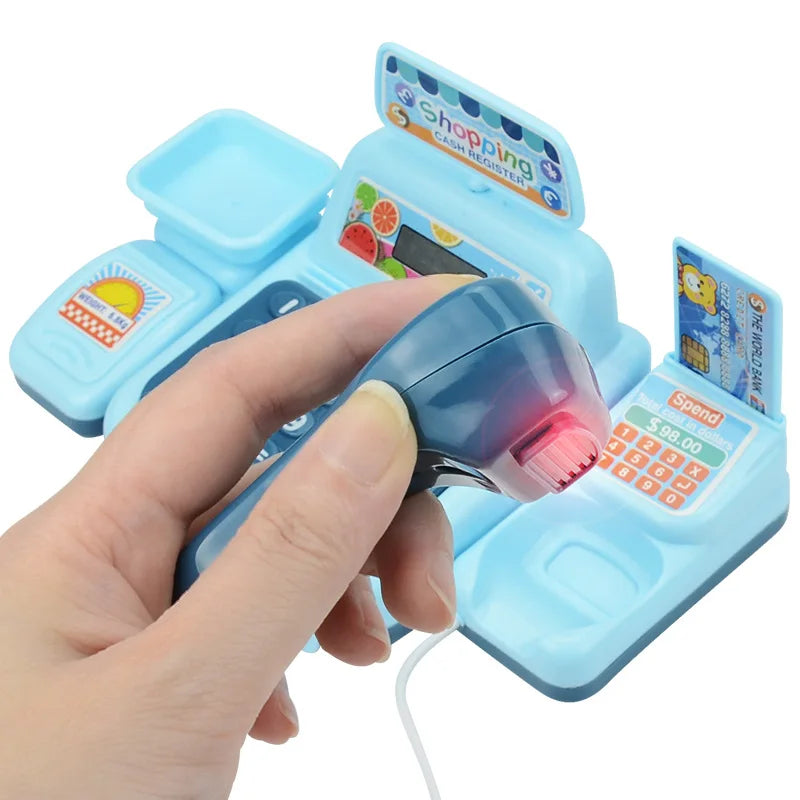 Simulation Shopping Cashier machine - Toys Electronic Game Lighting - Sound Effects Cashier Toys