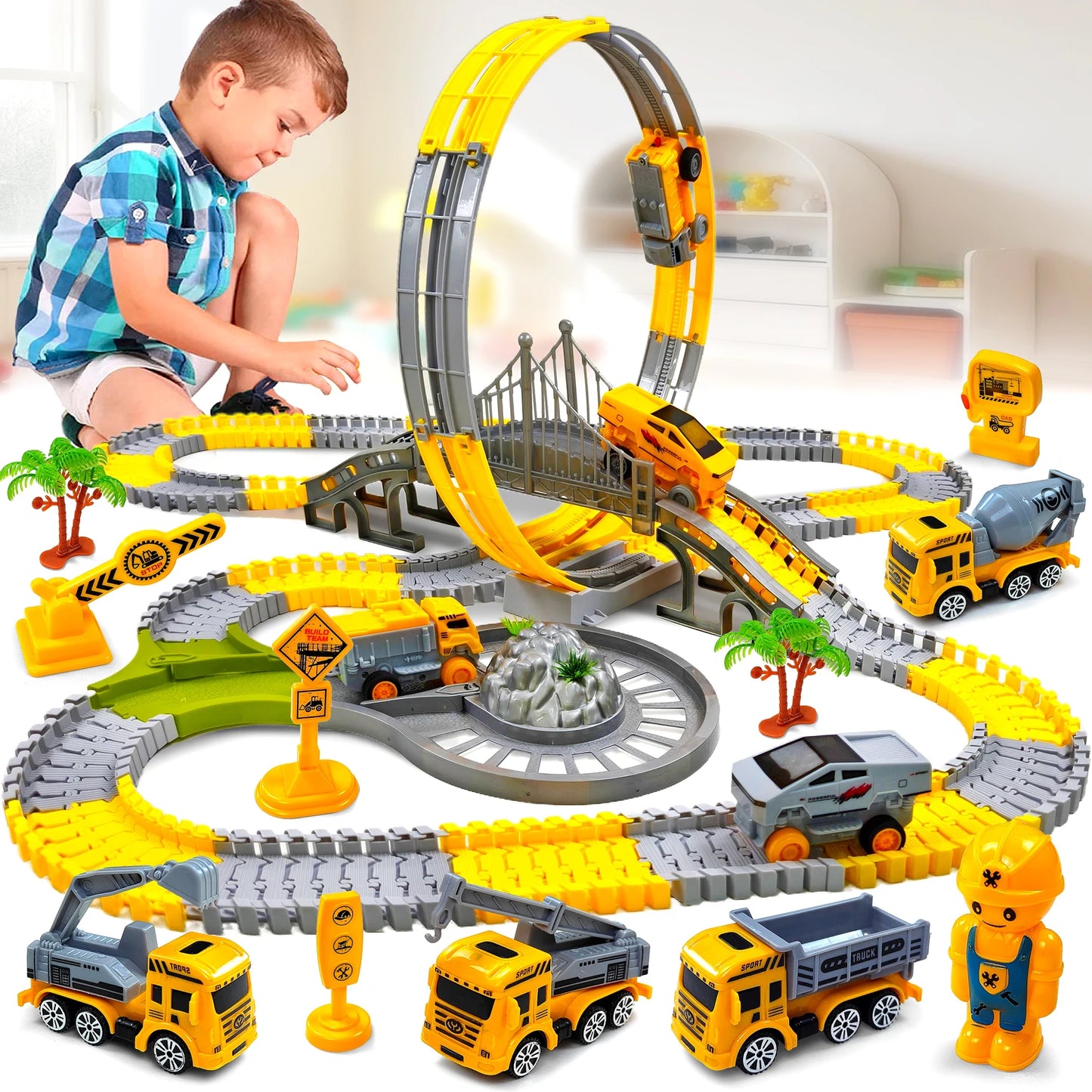 Train Toys Children Electric Track Toy Kids Educational Toys