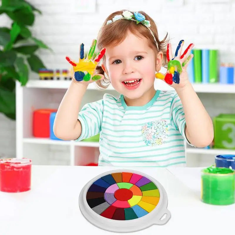 Washable Finger Paint Set Kids Painting Kit And Book Kids Washable Finger Painting Set For Children Kids Ages 4-8 Boys And Girls