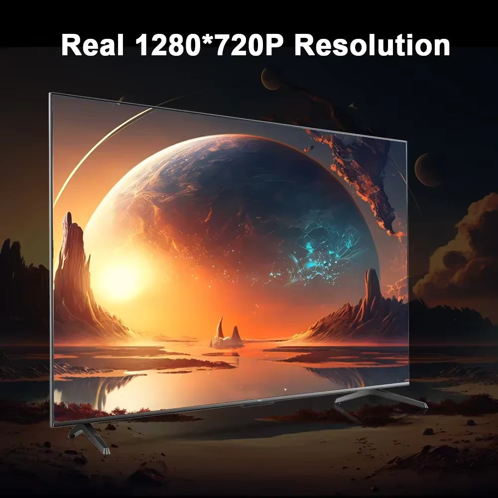 2025 New 4K Smart Android Projector - 180 °   Rotating Stand + Auto Keystone, Home/Office/Camping All-In-One - Wifi/Bluetooth Dual